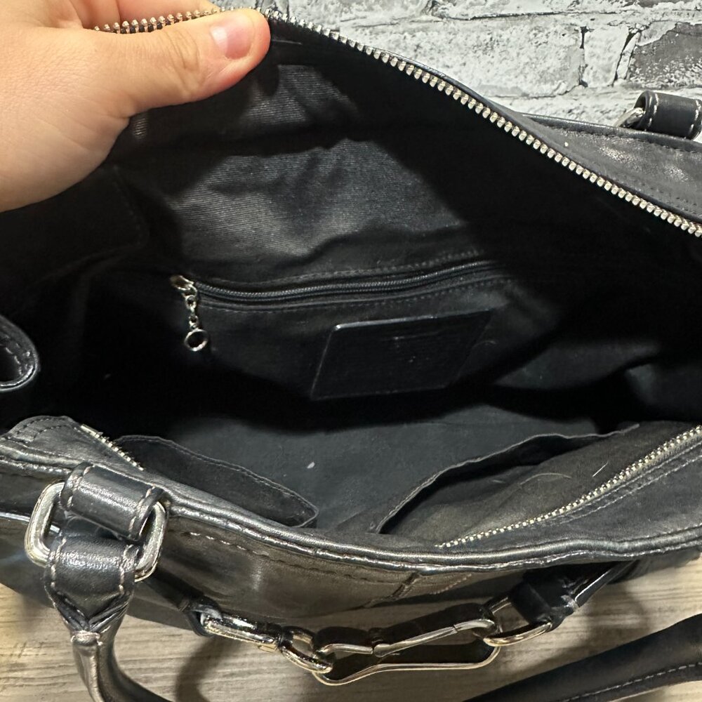 EUC Vintage Leather Coach Shoulder Bag Black - Picture 11 of 16